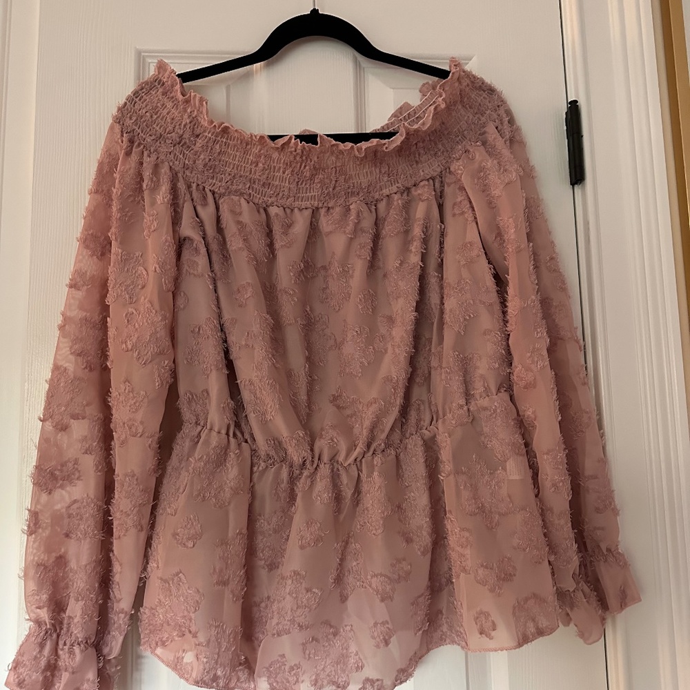 Shein off the shoulder long sleeve